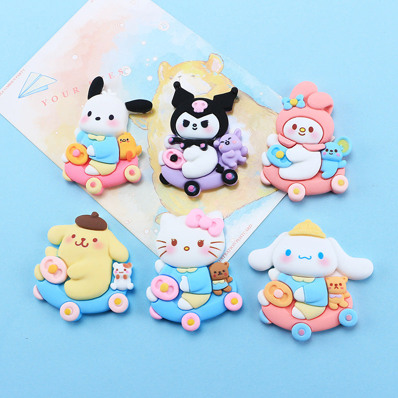 10 PCS Large Cartoon Resin Charms