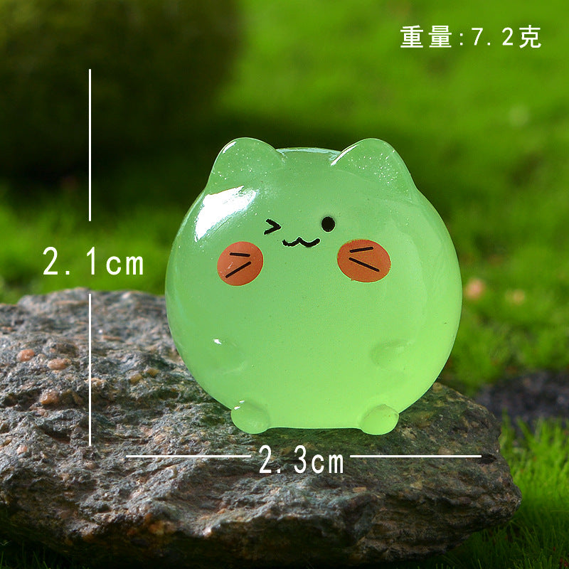 10Pcs Luminous Kitten Ornament