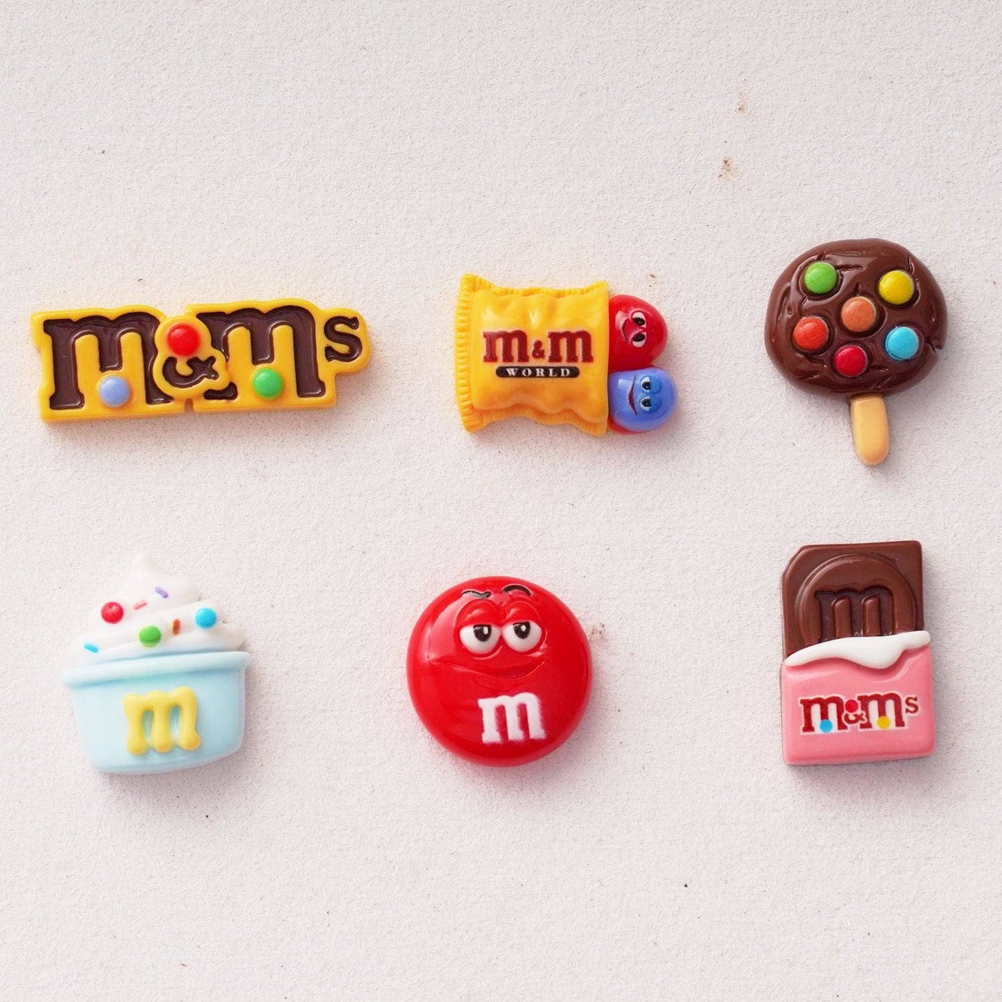 10 PCS Cartoon Resin Charms for DIY Craftsm