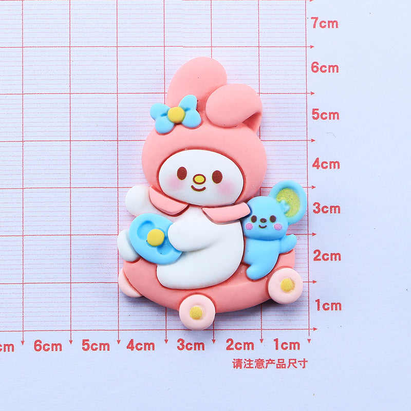 10 PCS Large Cartoon Resin Charms