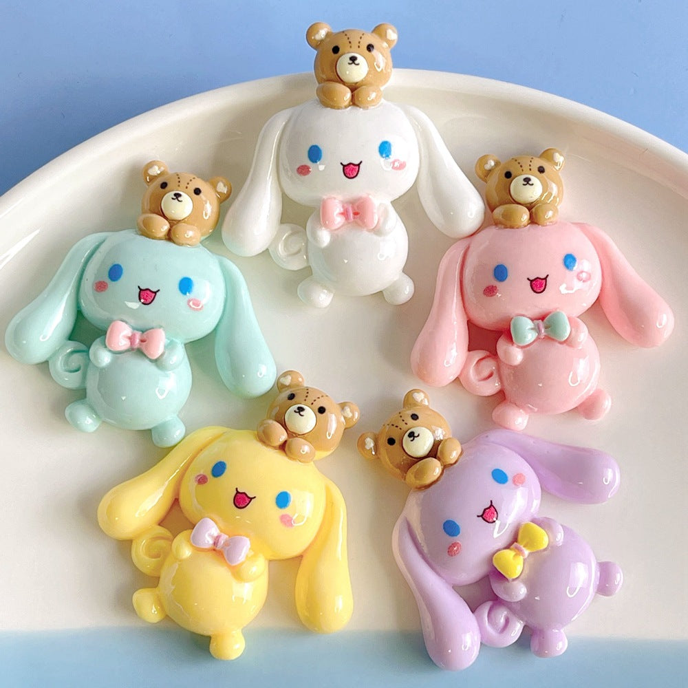 10 PCS Large Cartoon Resin Charms