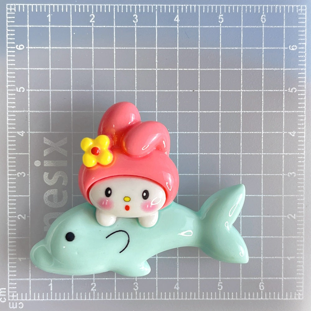 10 PCS Large Cartoon Resin Charms