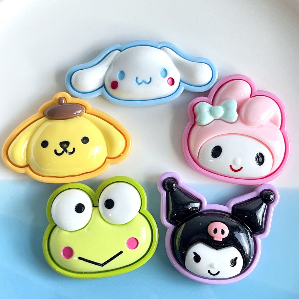 10 PCS Large Cartoon Resin Charms