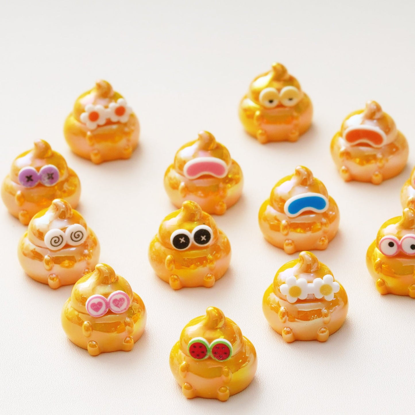 10 PCS Cartoon Resin Charms for DIY Crafts