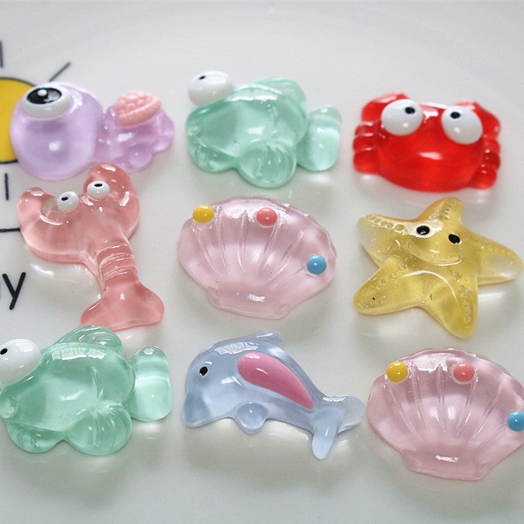 10 PCS Cartoon Miniatures|Resin Charms for DIY Crafts