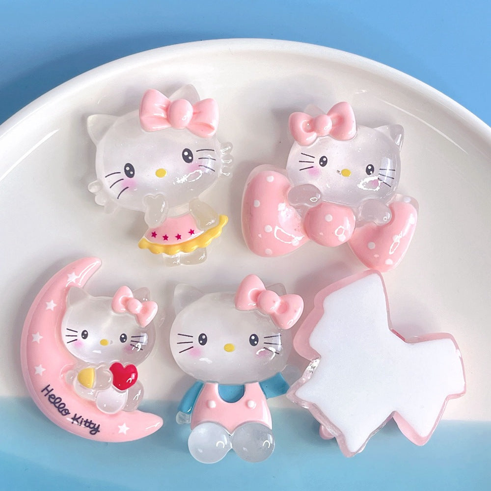 10 PCS Large Cartoon Resin Charms