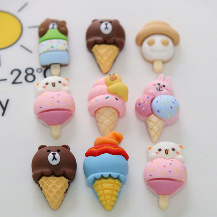 10 PCS Cartoon Miniatures|Resin Charms for DIY Crafts