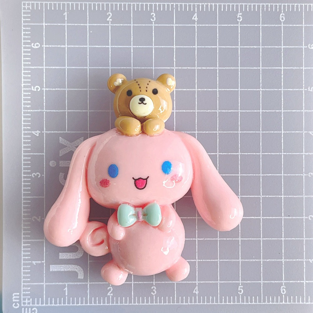 10 PCS Large Cartoon Resin Charms