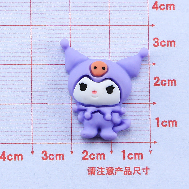 10 PCS Large Cartoon Resin Charms