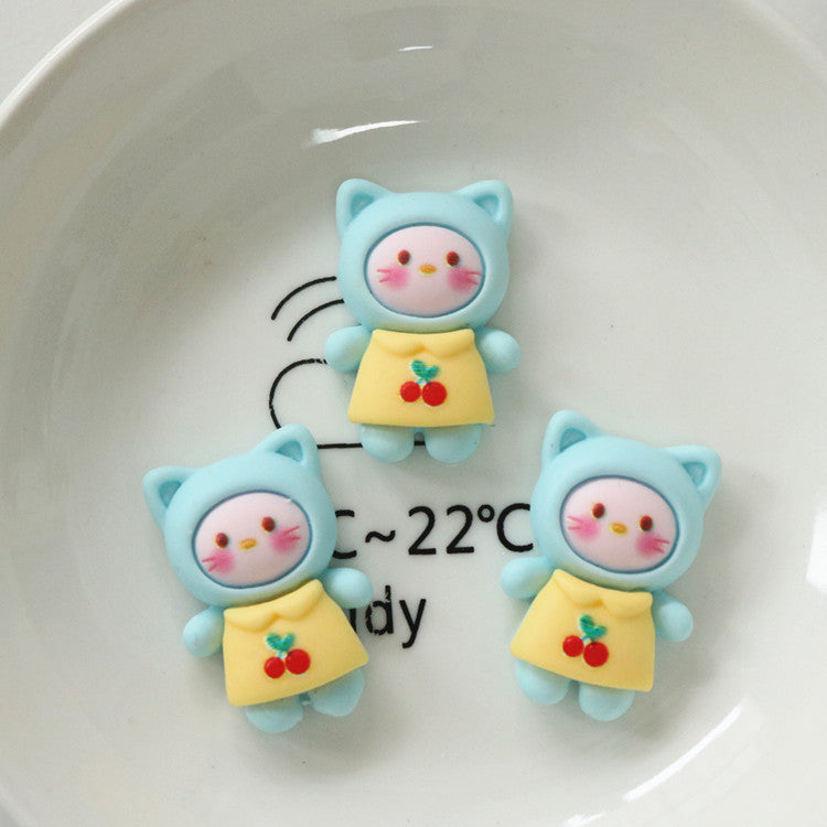 10 PCS Cartoon Miniatures|Resin Charms for DIY Crafts