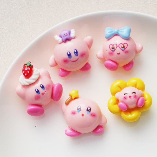 10 PCS Cartoon Resin Charms for DIY Crafts