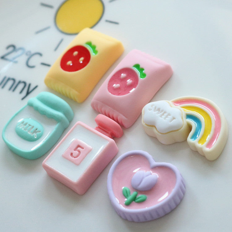 10 PCS Cartoon Miniatures|Resin Charms for DIY Crafts