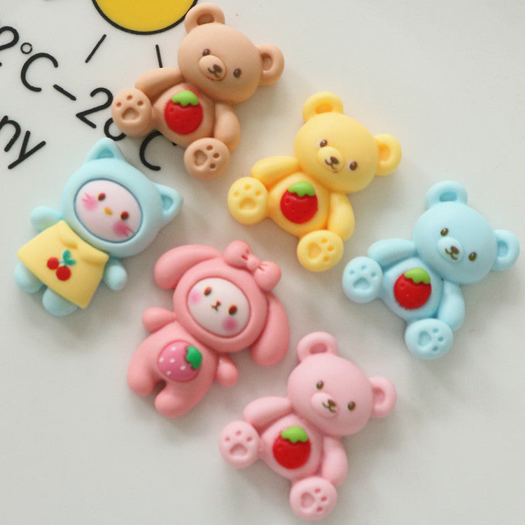 10 PCS Cartoon Miniatures|Resin Charms for DIY Crafts