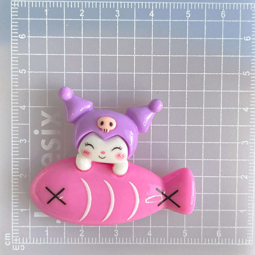 10 PCS Large Cartoon Resin Charms