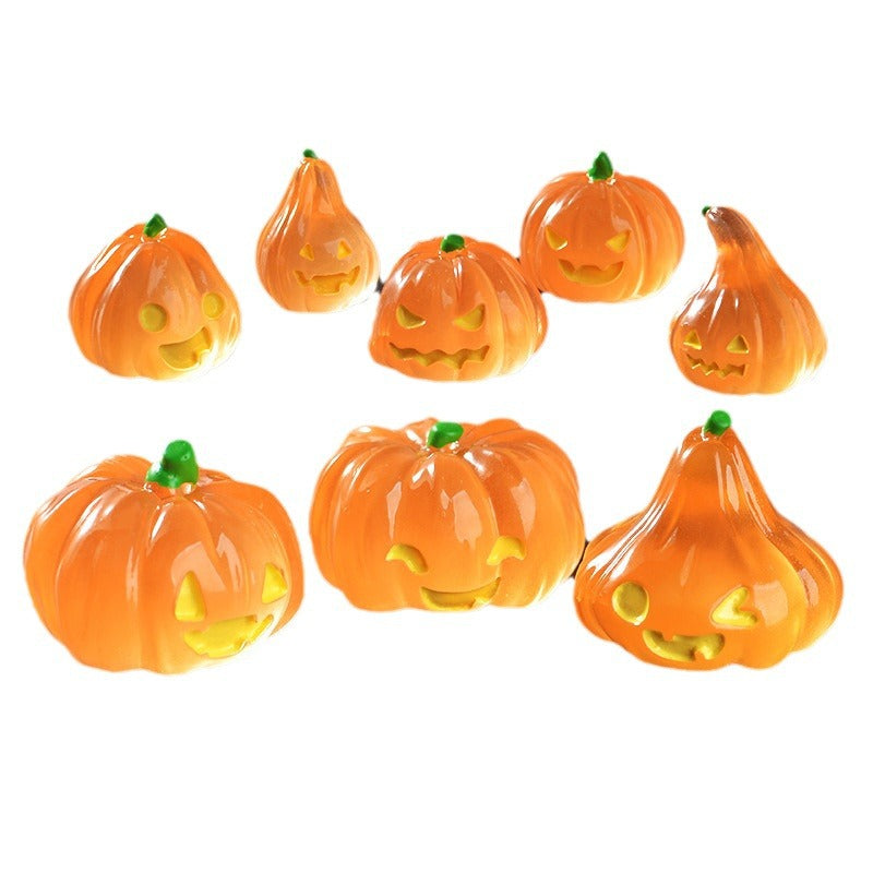 10Pcs/Halloween Luminous Jack-o-lantern