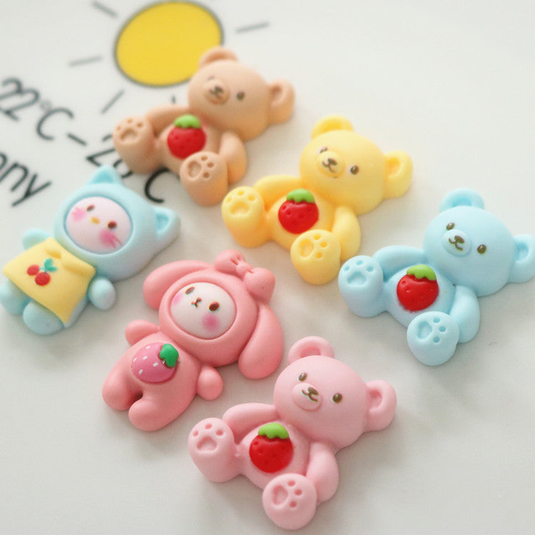 10 PCS Cartoon Miniatures|Resin Charms for DIY Crafts