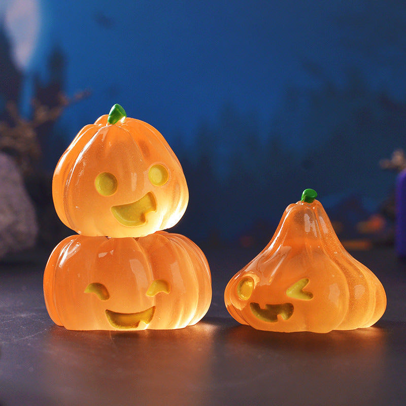 10Pcs/Halloween Luminous Jack-o-lantern