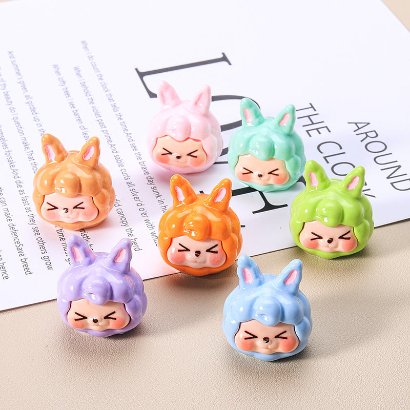 10 PCS Cartoon Resin Charms