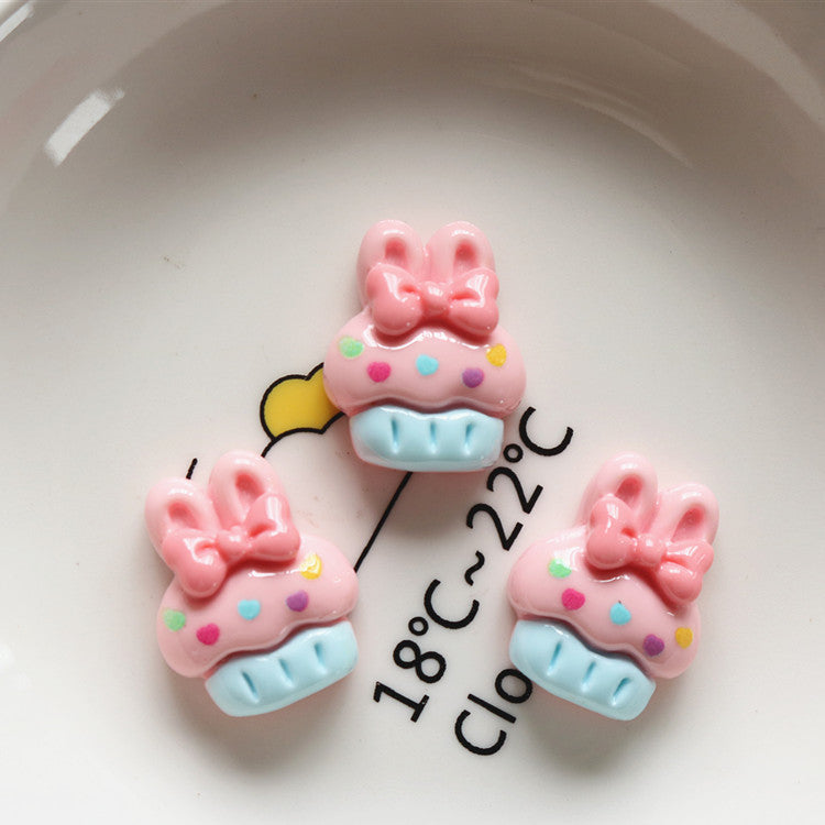 10 PCS Cartoon Resin Charms for DIY Crafts