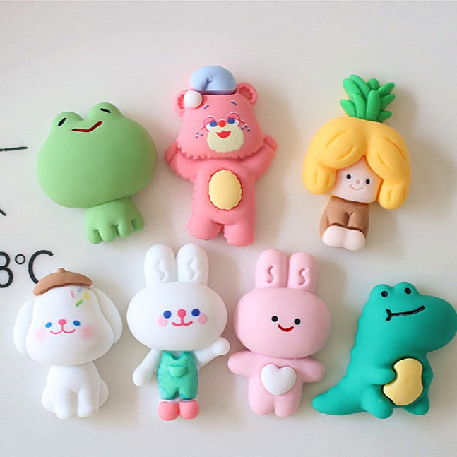 10 PCS Cartoon Miniatures|Resin Charms for DIY Crafts