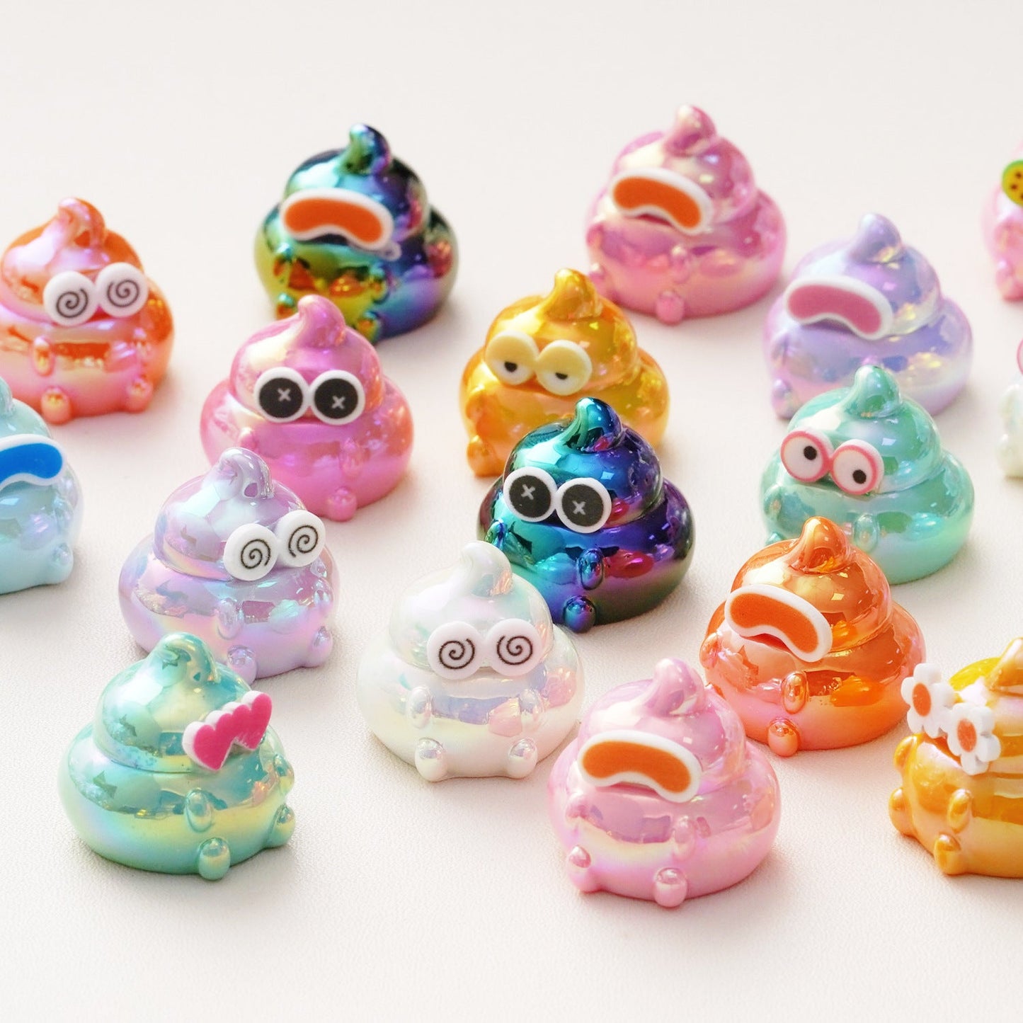 10 PCS Cartoon Resin Charms for DIY Crafts