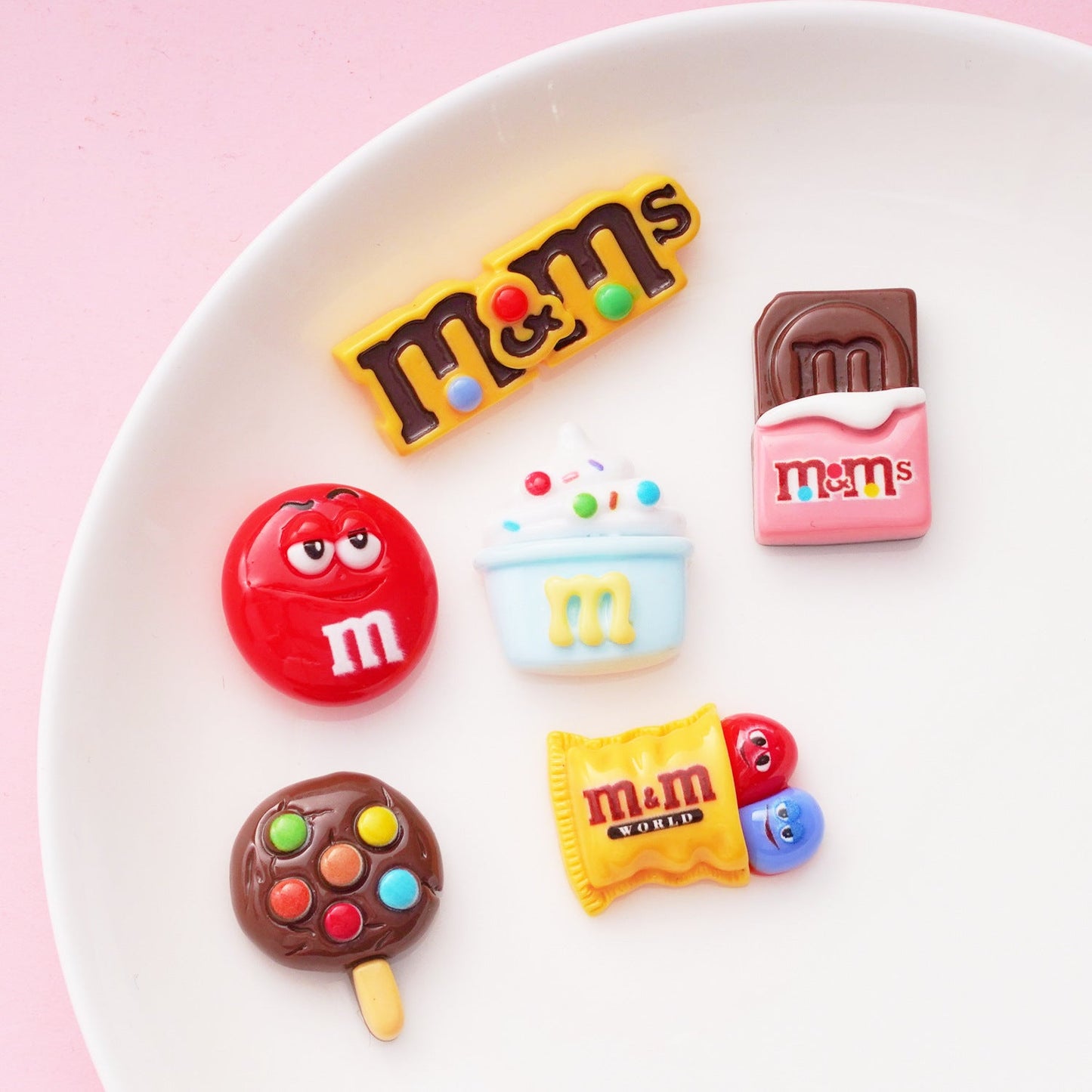 10 PCS Cartoon Resin Charms for DIY Craftsm