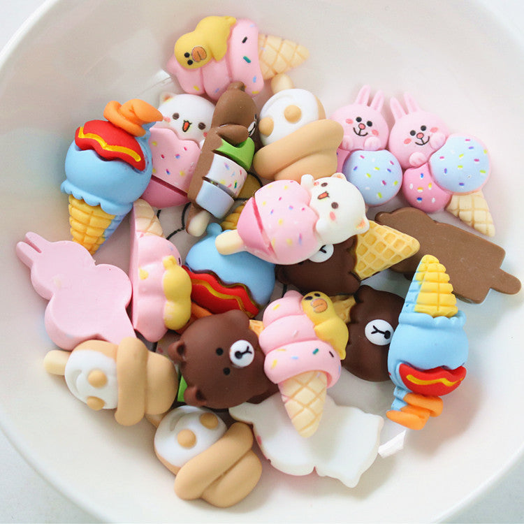 10 PCS Cartoon Miniatures|Resin Charms for DIY Crafts