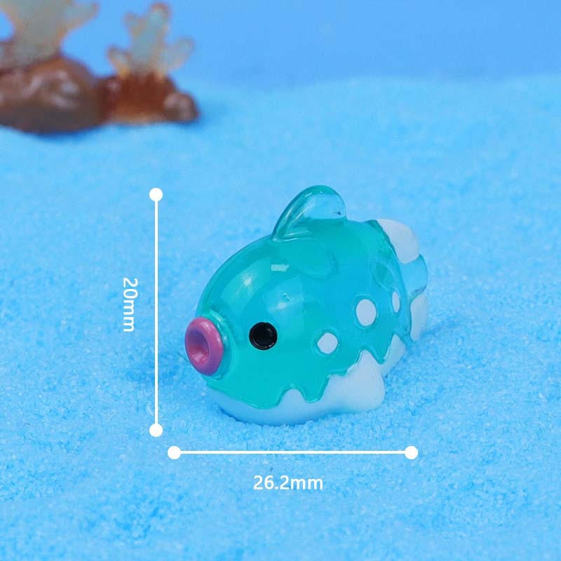 20pcs /Luminous Mini Marine Animal Ornament