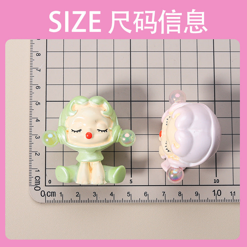 10 PCS Cartoon Resin Charms