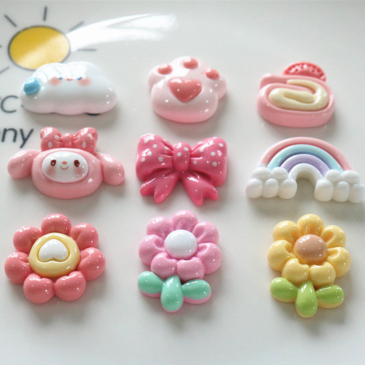 10 PCS Cartoon Miniatures|Resin Charms for DIY Crafts