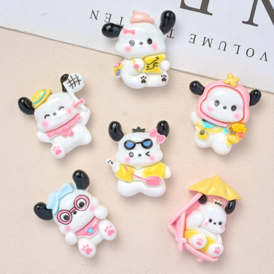 10 PCS Cartoon Resin Charms