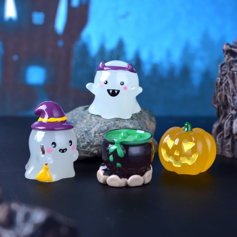 12pcs/New Halloween Luminous Ghost Ornament