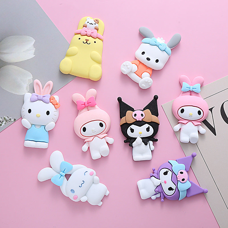 10 PCS Large Cartoon Resin Charms