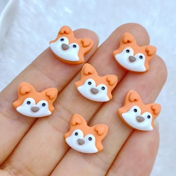20Pcs New Cute Resin Mini 11*14mm Puppy Series Flat Back Manicure Parts Embellishments For Hair Bows Accessories