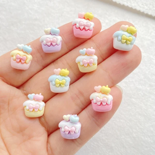 30pcs Resin 3D Valentine's Day Butterfly Cake Ice Cream Flat back Scrapbook DIY Wedding Applique Decor Craft Jewelry Accessories