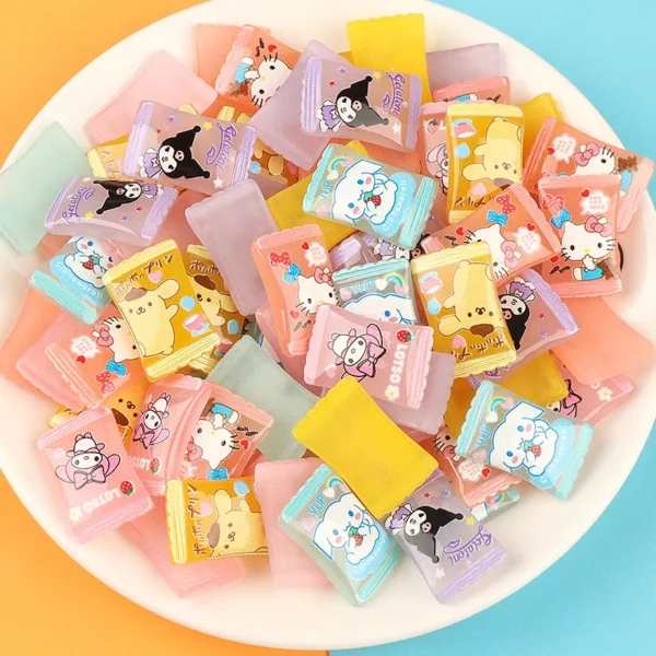 New Cartoon Resin Mini Candy Scrapbook Supplies Material Deco Parts Planar Miniatures Decoden Charms Cabochons Flatbacks