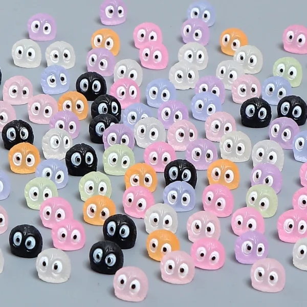 Luminous cute little briquettes resin accessories diy cream glue mobile phone case car desktop ornaments hair accessories accessories