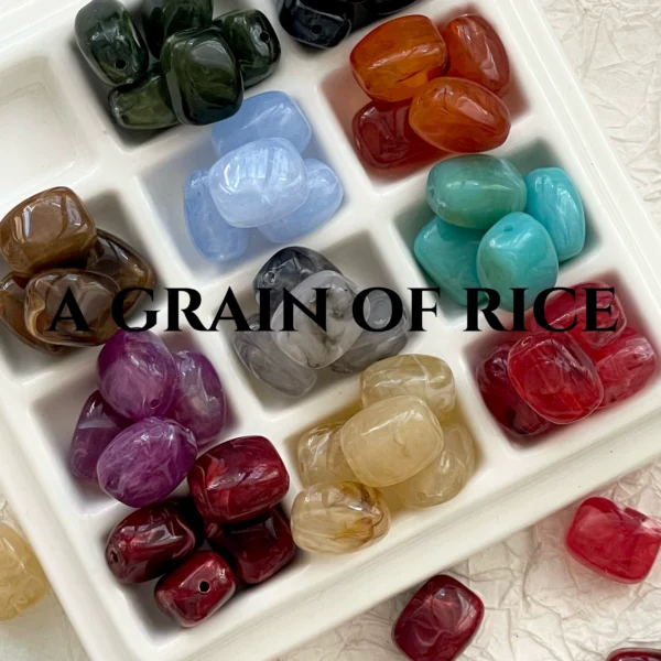 10 cloud-dyed square rectangular gradient colorful beads diy handmade jewelry bracelet necklace accessories materials