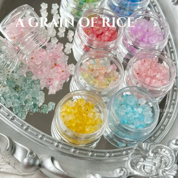 [Flora's Mirror] 6mm flower diy loose bead bracelet necklace mobile phone chain jewelry accessories material