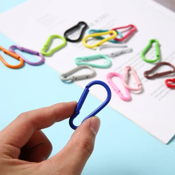 5/10/50/100 PCS Coloured Hiking Button Keychain For DIY Accessories Paracord Outdoor Activities Hiking Camping